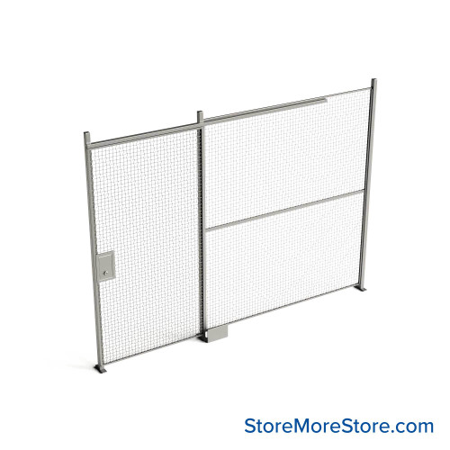 Wire Security Cage 138''W x 2''D x 125''H - WSD4-1-12-10