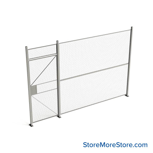 Wire Security Cage 150''W x 2''D x 101''H - WHD3-1-13-8