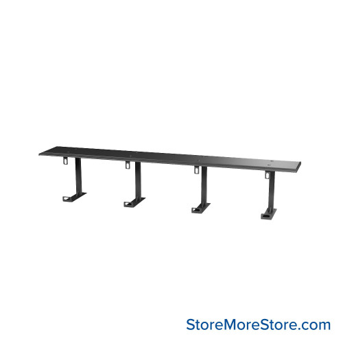 Prisoner Restraint Bench 96''W x 14''D - PB-8-NOBACK-STD