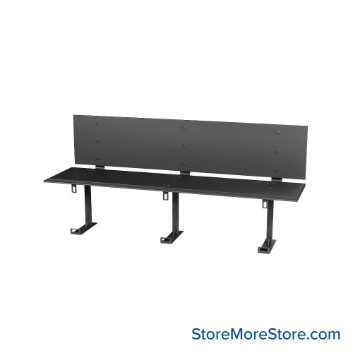 Prisoner Restraint Bench, 84" W x 22" D x 37" H, Backrest, ADA Compliant Prisoner Restraint Bench, 84" W x 22" D x 37" H, Backrest, ADA Compliant