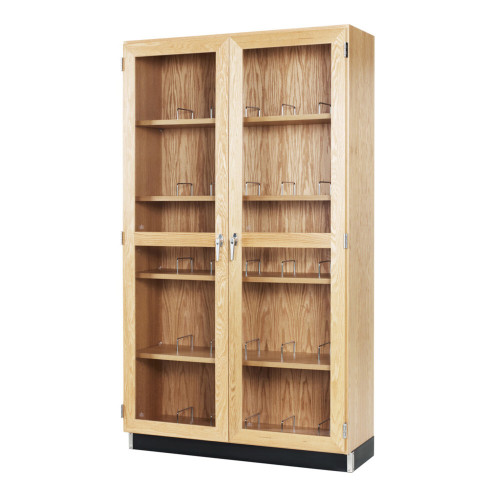 Microscope Storage Cabinet with Glass Locking Doors