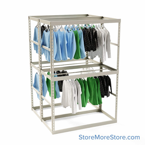 Garment Clothing Racks, 48" W x 48" D x 72" H