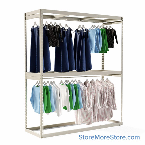 Garment Clothing Racks, 72" W x 24" D x 84" H