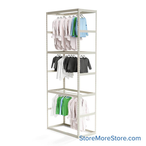 Garment Clothing Racks, 48" W x 24" D x 108" H Garment Clothing Racks, 48" W x 24" D x 108" H
