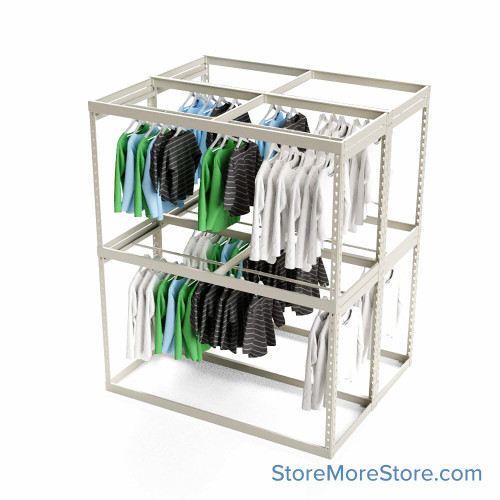 Garment Clothing Racks, 60" W x 48" D x 72" H