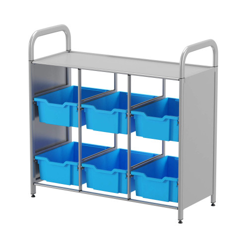 Book Bin Racks, 40.6" W, Starter Unit