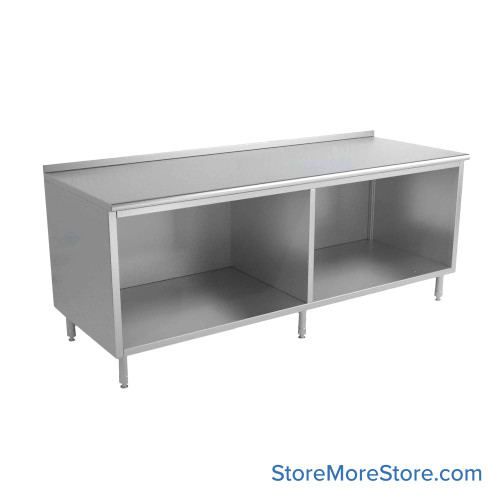 Stainless Steel Base Cabinets 96''W x 24''D x 35''H - UOB2496SE