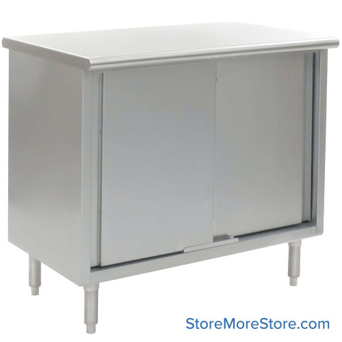 Stainless Steel Base Cabinets 96''W x 24''D x 35''H - CB2496SE