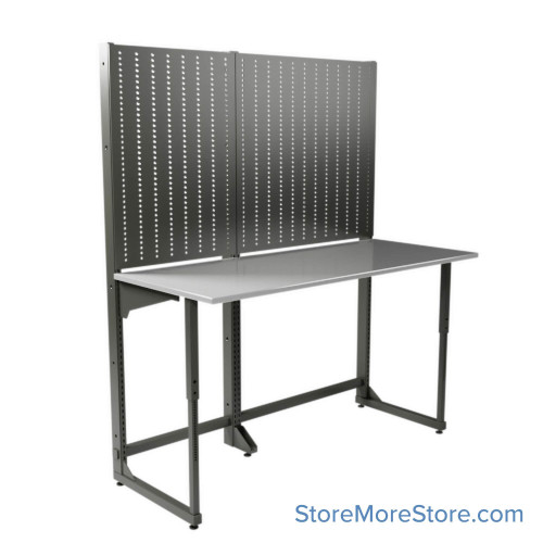 Gunsmith Workbench For Armorers, 72" Wide, Stainless Steel Gunsmith Workbench For Armorers, 72" Wide, Stainless Steel