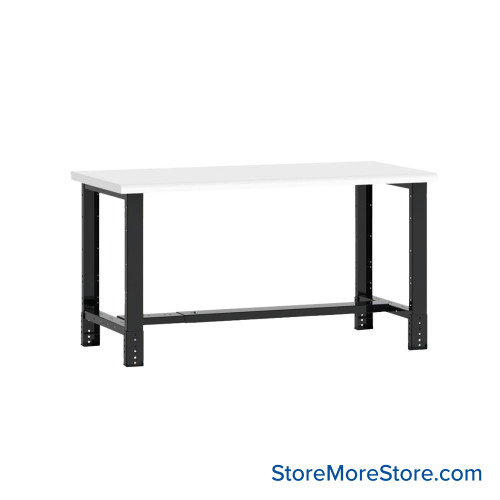 Mobile Workbench, 72" W x 36" D x 34" H, Workbench w/o Shelf, Laminate