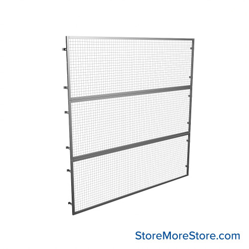 Pallet Rack Backing, 108" W x 144" H, Flush Mount Brackets