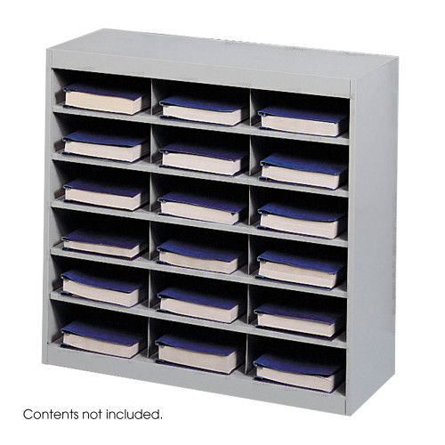 Steel Project Organizer with 18 Compartments