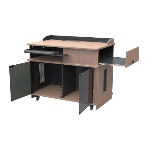 Mobile Instructor Podium with Locking Storage