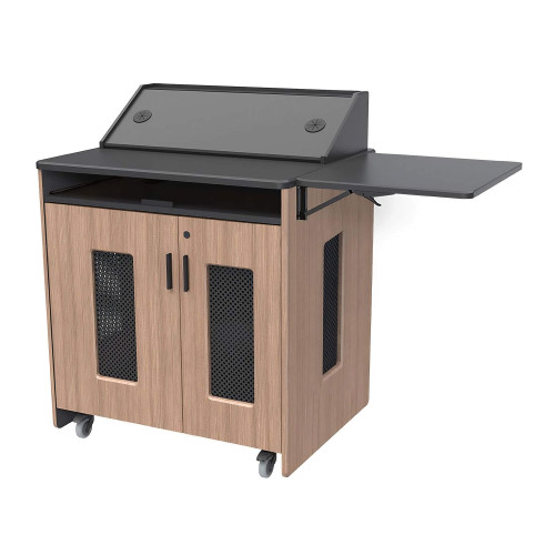 Mobile Instructor Station with Locking Storage and Keyboard Shelf Mobile Instructor Station with Locking Storage and Keyboard Shelf