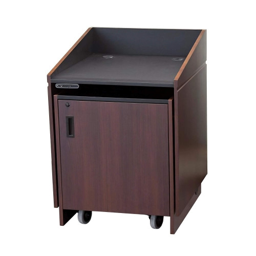 Height Adjustable Multimedia Lectern with Electric Lift