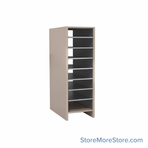 Large Mail Cubbies, 15" W x 39" H, 36" Sorting Height, 3" Closed Back Riser