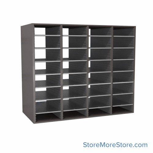 Large Mail Cubbies, 56.25" W x 42" H, 42" Sorting Height