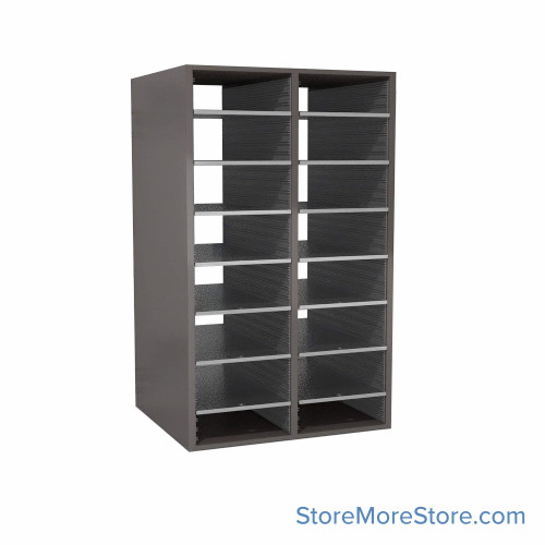 Oversize Mail Sorter, 28.75" W x 42" H, 42" Sorting Height, Laminate Back, No Riser Riser
