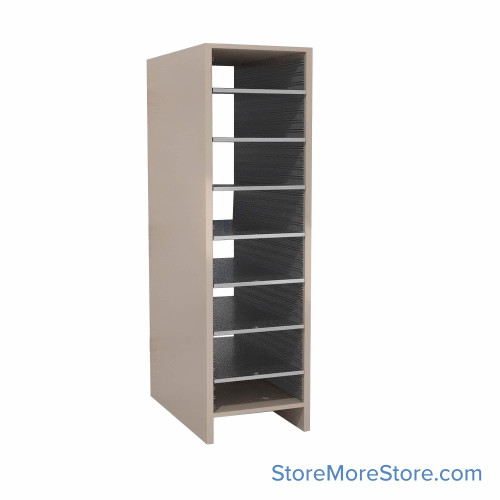 Pass Through Legal Mail Sorter, 13" W x 45" H, 42" Sorting Height, 3" Closed Back Riser