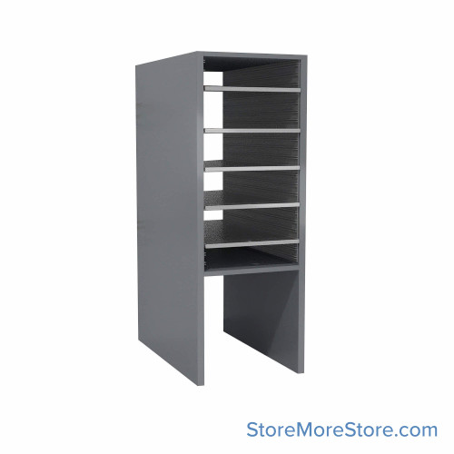 Pass Through Legal Mail Sorter, 13" W x 36" H, 24" Sorting Height, 12" Closed Back Riser