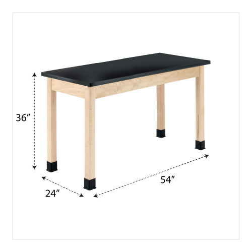 Wooden Lab Bench 54''W x 24''D x 36''H - P7202BM36N