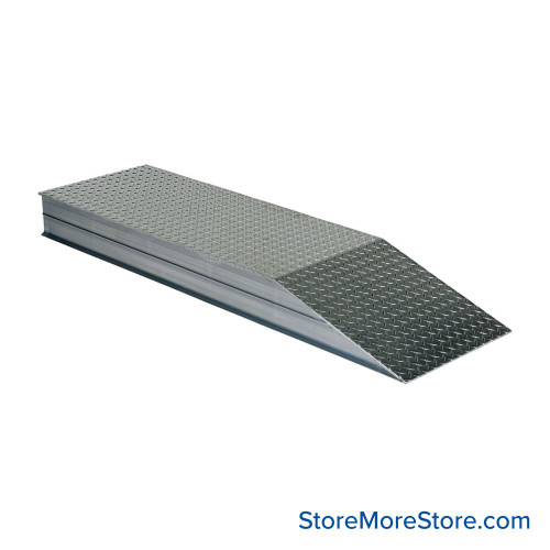 Wheel Riser Ramp, 108" W x 18" D x 8" H, 108" Ramp Length, 18" Ramp Width, Includes Wheels Wheel Riser Ramp, 108" W x 18" D x 8" H, 108" Ramp Length, 18" Ramp Width, Includes Wheels