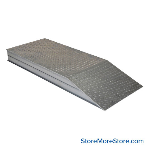 Wheel Riser Ramp, 108" W x 24" D x 8" H, 108" Ramp Length, 24" Ramp Width, Includes Wheels