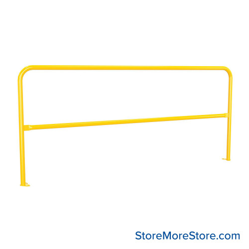 Industrial Safety Railing, 96" Wide, (1) Single & (1) Double Mounting Socket w/ Anchor Bolts Mounting Sockets Industrial Safety Railing, 96" Wide, (1) Single & (1) Double Mounting Socket w/ Anchor Bolts Mounting Sockets