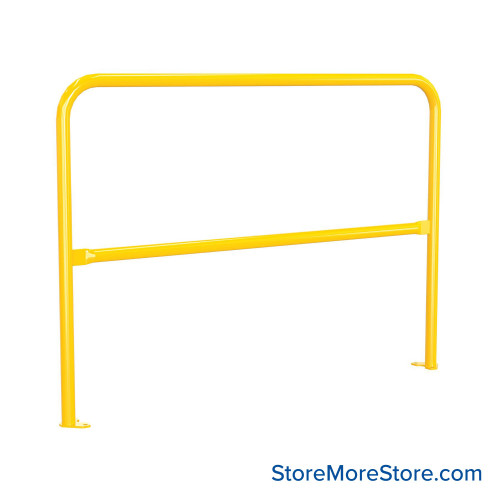 Industrial Safety Railing, 60" Wide, (1) Single & (1) Double Mounting Socket w/ Anchor Bolts Mounting Sockets Industrial Safety Railing, 60" Wide, (1) Single & (1) Double Mounting Socket w/ Anchor Bolts Mounting Sockets