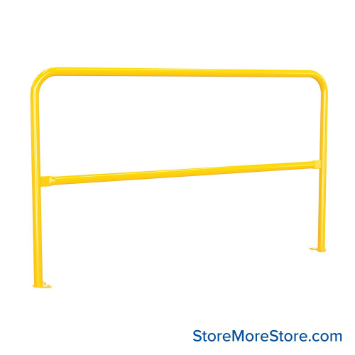 Industrial Safety Railing, 72" Wide, (1) Single & (1) Double Mounting Socket w/ Anchor Bolts Mounting Sockets Industrial Safety Railing, 72" Wide, (1) Single & (1) Double Mounting Socket w/ Anchor Bolts Mounting Sockets