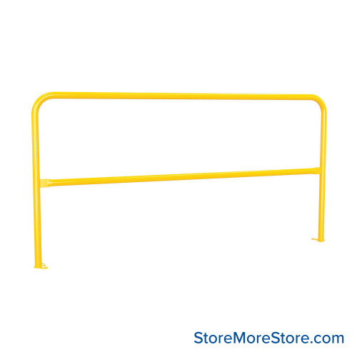 Industrial Safety Railing, 84" Wide, (1) Single & (1) Double Mounting Socket w/ Anchor Bolts Mounting Sockets Industrial Safety Railing, 84" Wide, (1) Single & (1) Double Mounting Socket w/ Anchor Bolts Mounting Sockets