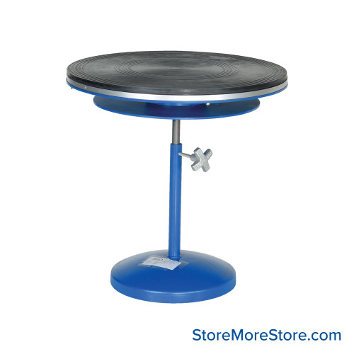 Manual Turntable, 30" W x 30" D x 20.75" H, Turn Knob Height Adjustment Manual Turntable, 30" W x 30" D x 20.75" H, Turn Knob Height Adjustment