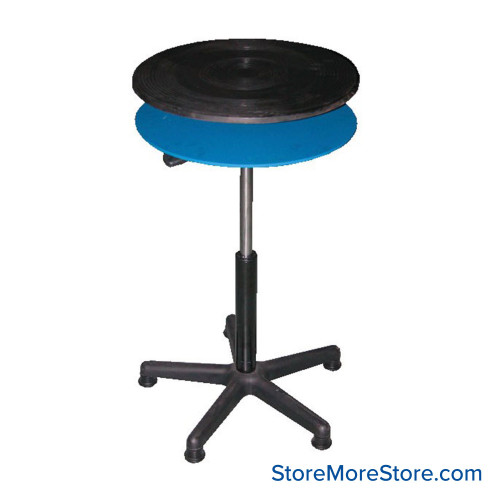 Manual Turntable, 24" W x 24" D x 23.5" H, Gas Cylinder Height Adjustment Manual Turntable, 24" W x 24" D x 23.5" H, Gas Cylinder Height Adjustment