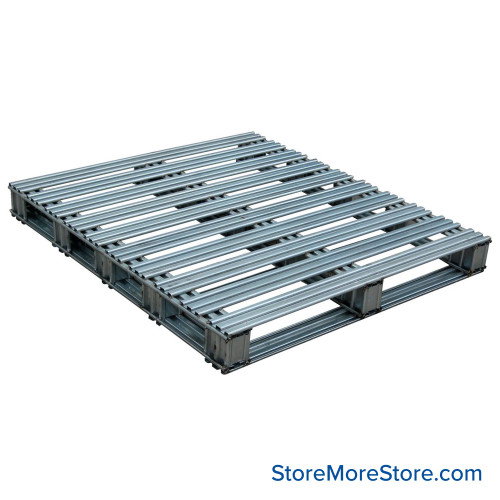 Galvanized Steel Pallet, 42" W x 48" D