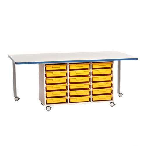 Mobile STEM Stations, 72" W x 40" D x 29" H, 18 Trays