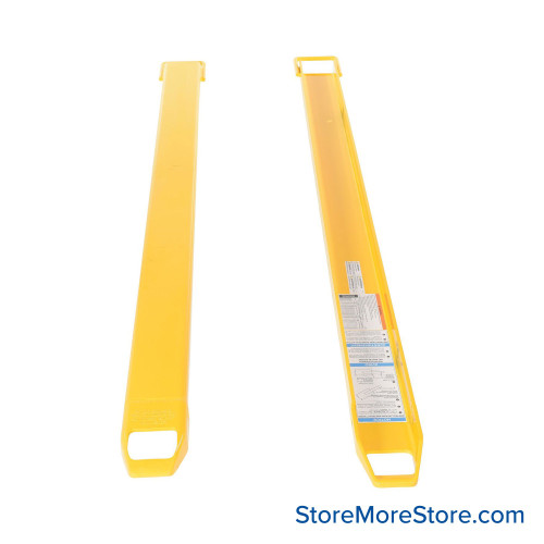 Forklift Extension Forks, 4.5" W x 84" D x 2" H Forklift Extension Forks, 4.5" W x 84" D x 2" H