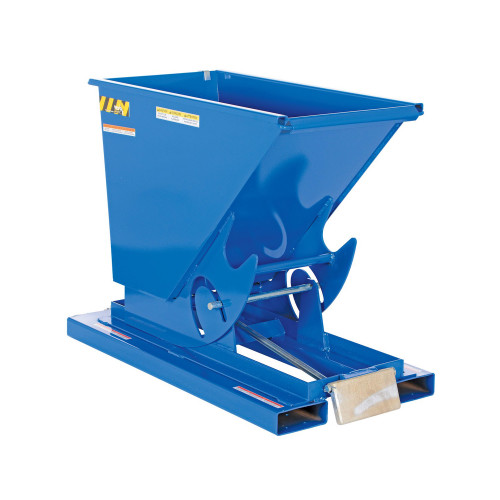 Forklift Trash Hopper, 26" W x 52" D x 38.25" H, 6000 lbs, Molded Rubber