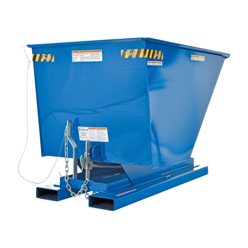 Forklift Trash Hopper, 41.75" W x 61.25" D x 42.75" H, 2000 lbs, Molded Rubber