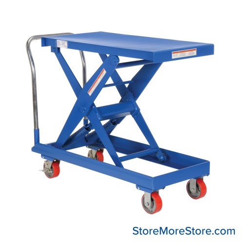 Adjustable Height Platform Cart, 20.5" W x 49.25" D x 34" H, 500 lbs Load Capacity Adjustable Height Platform Cart, 20.5" W x 49.25" D x 34" H, 500 lbs Load Capacity