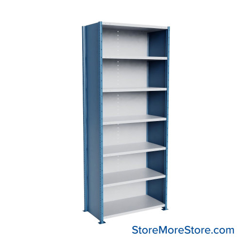 Heavy Duty Shelving, 48" W x 24" D x 123" H, Extra Heavy-Duty Closed Shelving