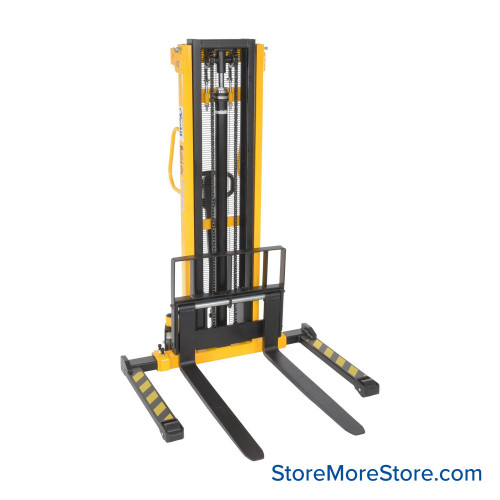 Hand Winch Lifter, 54" W x 62" D x 79" H, Manual Hydraulic Hand Pump, Adjustable with Adjustable Support Legs Hand Winch Lifter, 54" W x 62" D x 79" H, Manual Hydraulic Hand Pump, Adjustable with Adjustable Support Legs