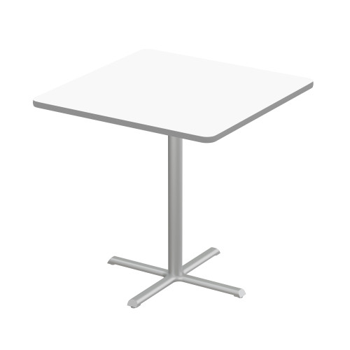 Dry Erase Bistro Pedestal Tables, 42" W x 42" D x 42" H, 42" Square Top, Cross Base Dry Erase Bistro Pedestal Tables, 42" W x 42" D x 42" H, 42" Square Top, Cross Base