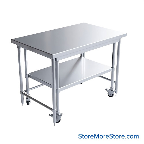 Stainless Steel Nesting Tables, 48" Wide