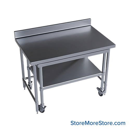 Stainless Steel Nesting Tables 48''W x 30''D x 35''H - TA-NT4BS304836
