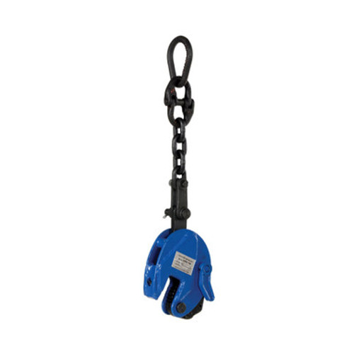 Plate Lifting Clamp, 9.75" W x 4.75" D x 27.5" H, Standard Clamp w/ Chain Clamp Style, 6600 lbs Plate Lifting Clamp, 9.75" W x 4.75" D x 27.5" H, Standard Clamp w/ Chain Clamp Style, 6600 lbs