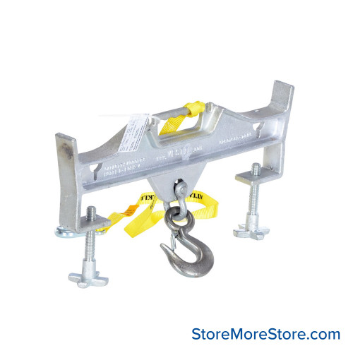 Forklift Hoisting Hook, 23.25" W x 2" D x 14.5" H, Double Fork/Rigid, 4,000 lbs Forklift Hoisting Hook, 23.25" W x 2" D x 14.5" H, Double Fork/Rigid, 4,000 lbs