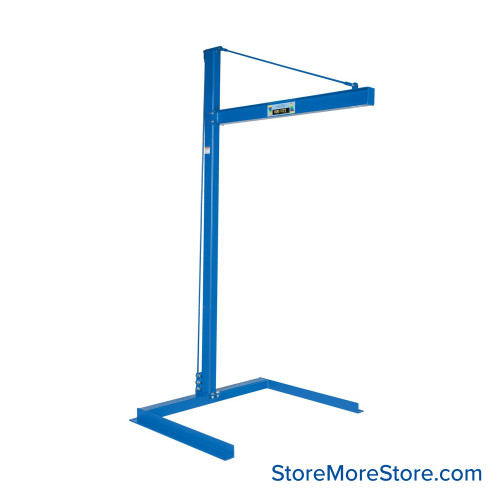 Small Jib Crane, 60.75" D x 103.75" H, 600 lbs
