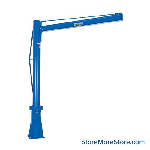 Portable Jib Crane, 96" W x 132.75" H, 96" Boom Length, 1 Jib Base Socket Portable Jib Crane, 96" W x 132.75" H, 96" Boom Length, 1 Jib Base Socket