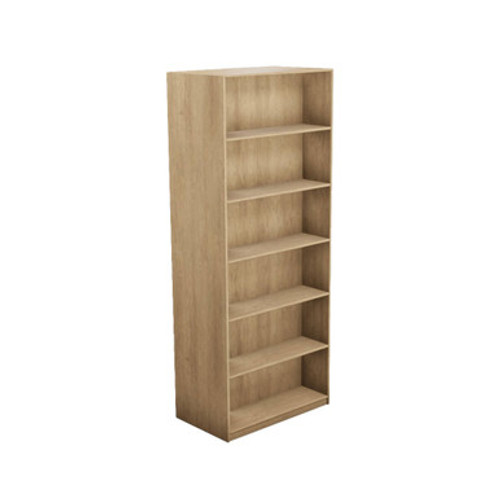 Laminate Bookshelf, 109" W x 20" D x 72" H, Double-Sided Shelving, Without Casters