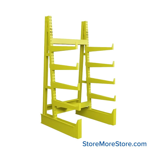 Cantilever Pipe Racks, 48" W x 48" D x 96" H, Single-Sided, 5 Levels (Including Base)